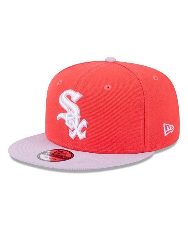 ニューエラ メンズ アクセサリー 帽子 New Era Mens Red Purple Chicago White Sox Spring Basic TwoTone 9FIFTY Snapback Hat Red Purple レッド