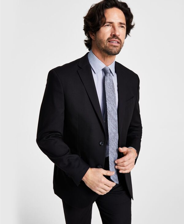 ケネスコール メンズ アウター ジャケット・ブルゾン ジャケット Kenneth Cole Reaction Mens TechniCole Suit Separate SlimFit Suit Jacket Black ブラック
