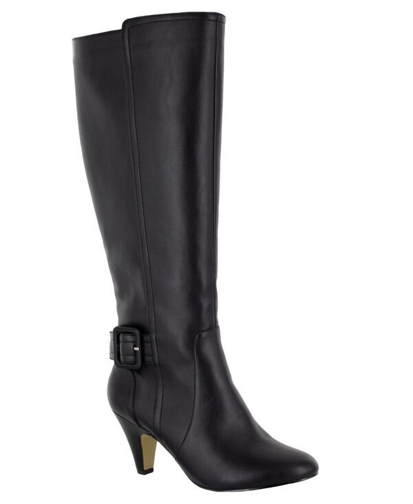 ベラヴィータ レディース シューズ ブーツ・レインブーツ トール ブーツ Bella Vita Troy II Tall Dress Boots Black Leather ブラック