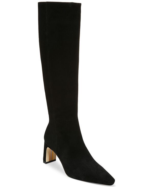 サムエデルマン レディース シューズ パンプス ブーツ Sam Edelman Sylvia SnipToe KneeHigh Dress Boots Regular Wide Calf Black Suede ブラック