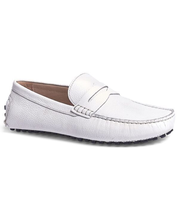 カルロスサンタナ メンズ シューズ スリッポン・ローファー Carlos by Carlosantana Mens Ritchie SlipOn Casual Driving Loafer White Leather ホワイト