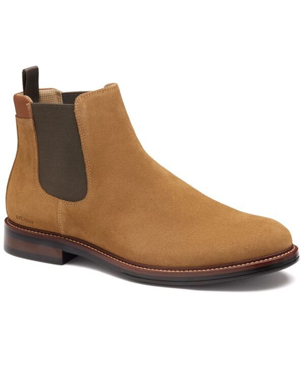 ジョンストンアンドマーフィー メンズ シューズ ブーツ・レインブーツ チェルシー Johnston Murphy Mens Durham Chelsea Round Toe Bootsnuff Waterproof Waxed Suede