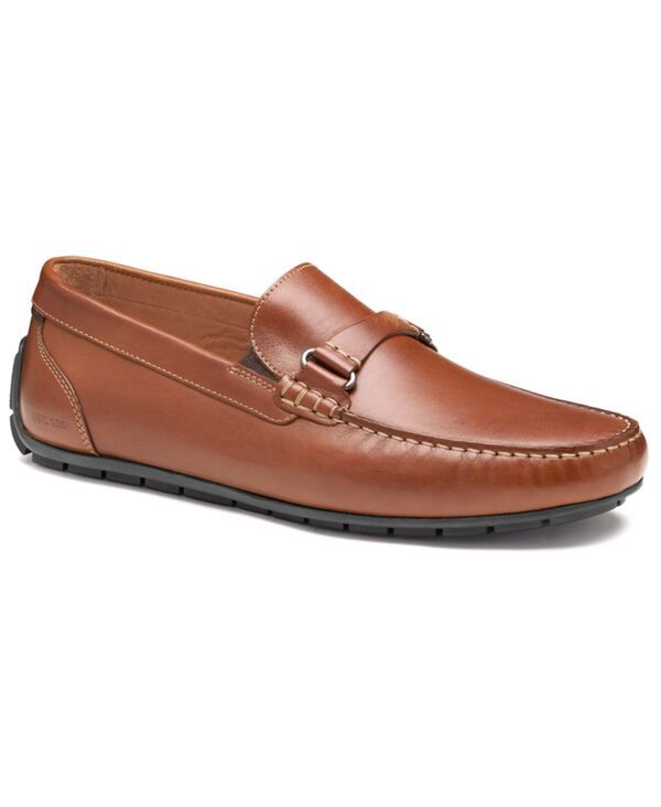 ジョンストンアンドマーフィー メンズ シューズ スリッポン・ローファー レザー Johnston Murphy Mens Beck Round Toe Leather Bit Loafers Tan Full Grain タン