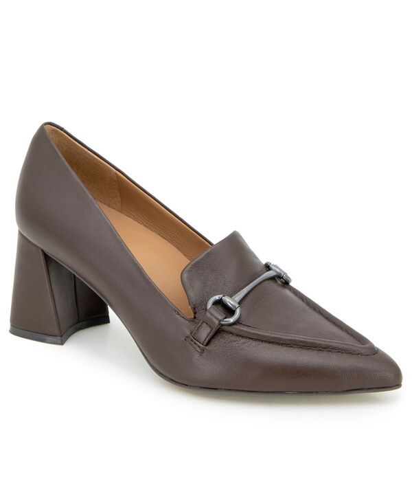 ジェントルソウルズ レディース シューズ パンプス ローファー ヒール Gentle Souls Womens Dionne Pointed Toe Heeled Loafers Chocolate Leather チョコレート 40,820円