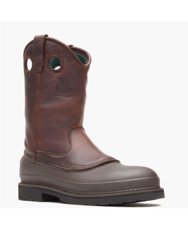 ジョージブーツ メンズ シューズ ブーツ・レインブーツ Tシャツ GEORGIA BOOT Mens Muddog Steel Toe Wellington Work Boot Soggy brown ブラウン