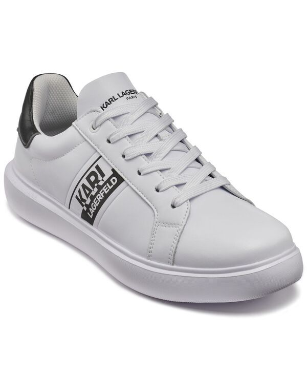 カール ラガーフェルド メンズ シューズ スニーカー ロゴ KARLAGERFELD PARIS Menside Logo Sneakers White ホワイト