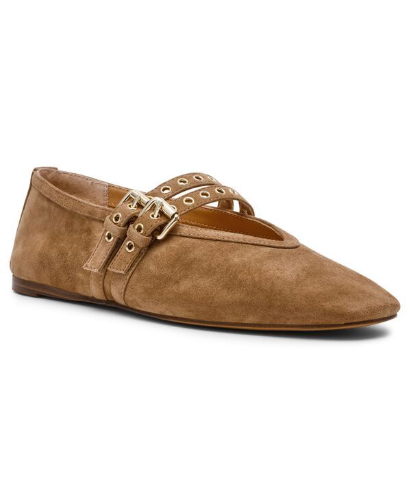 スティーブ マデン レディース シューズ パンプス Steve Madden Womens Lydia MaryJane Ballet Flats Taupe Suede トープ