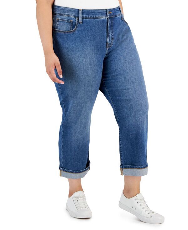スタイルアンドコー レディース ボトムス デニムパンツ キャップ ジーンズ Style Co Womens MidRise Curvy Capri Jeans 2P28W The End