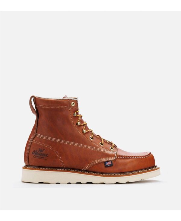 ソログッド メンズ シューズ ブーツ・レインブーツ Thorogood Mens American Heritage 6 Tobacco Moc Toe Work Boots for Men Tobacco