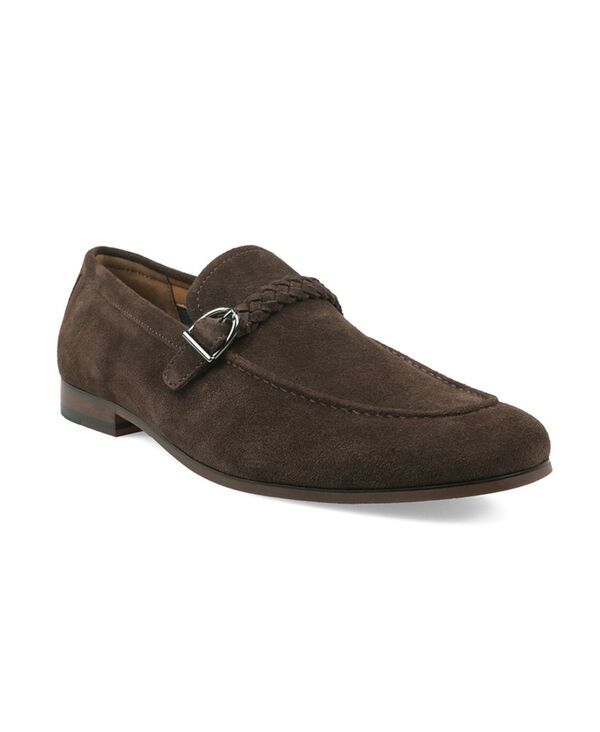 バースリー メンズ シューズ スリッポン・ローファー スエード ヒール Bar III Mens Johnniey Suede Block Heeloafers Chocolate チョコレート