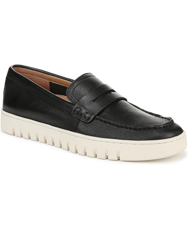 バイオニック メンズ シューズ スリッポン・ローファー Vionic Mens M Uptown Loafers Black leather ブラック