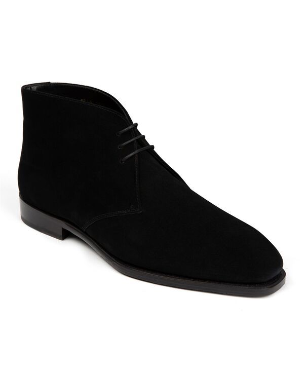 アンソニー ヴィア メンズ シューズ ブーツ・レインブーツ Anthony Veer Mens Arden Chukka Boots Velvet Noir Black Suede ブラック