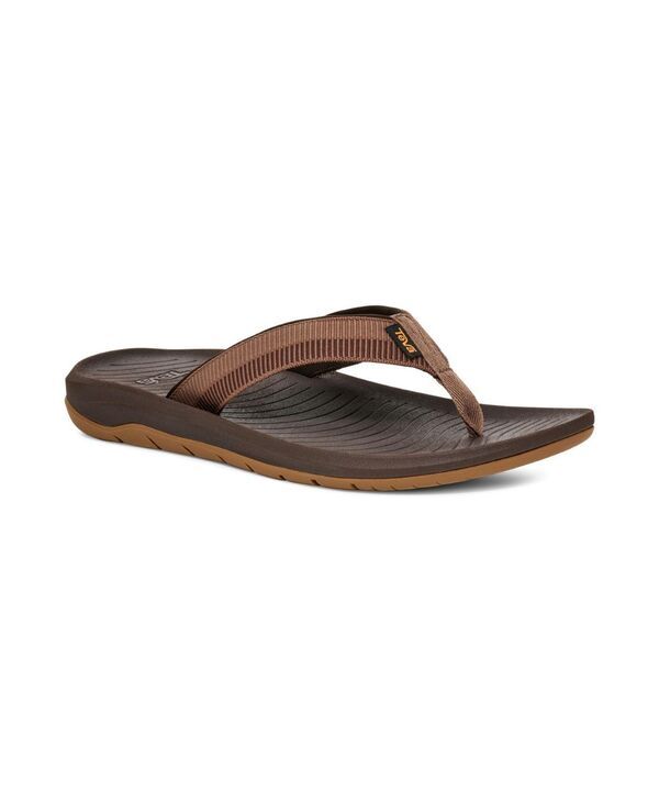 テバ メンズ シューズ サンダル Teva Mens Hurricane Flip Flop Sandals Archive Ladder Bison