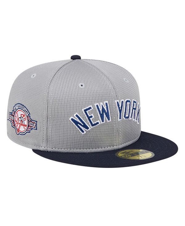 ニューエラ メンズ アクセサリー 帽子 メッシュ New Era Mens Gray New York Yankees Pivot Mesh 59FIFTY Fitted Hat Gray グレー