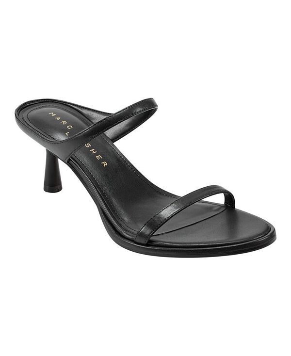 マーク・フィッシャー レディース シューズ サンダル Marc Fisher LTD Womens Alonde SlipOn Dress Sandals Black Leather ブラック
