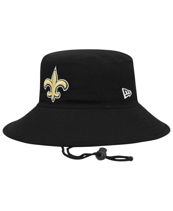 ニューエラ メンズ アクセサリー 帽子 New Era Mens Black New Orleans Saints Main Bucket Hat Black ブラック