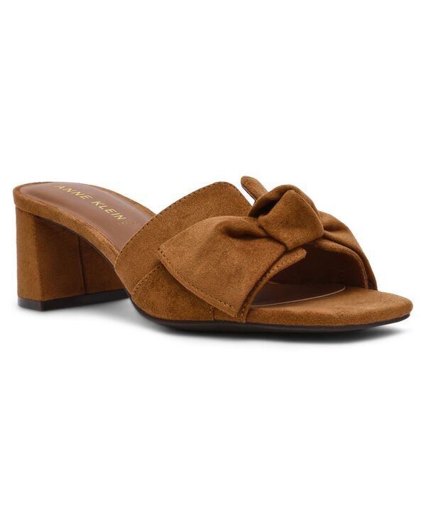 アンクライン レディース シューズ サンダル ヒール Anne Klein Womens Kizmet Knot Block Heel Dress Sandals Hazelnut