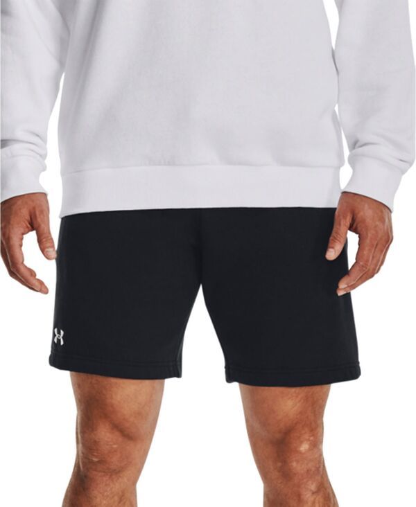 アンダーアーマー メンズ ボトムス ハーフパンツ・ショーツ ショートパンツ フリース Under Armour Mens Rival Fleece 10 Drawstring Shorts Black ブラック