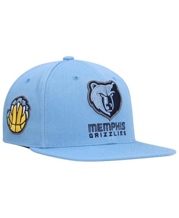 ミッチェルネス メンズ アクセサリー 帽子 Mitchell Ness Mens Light Blue Memphis Grizzlies Side Core 20 Snapback Hat Light Blue ブルー