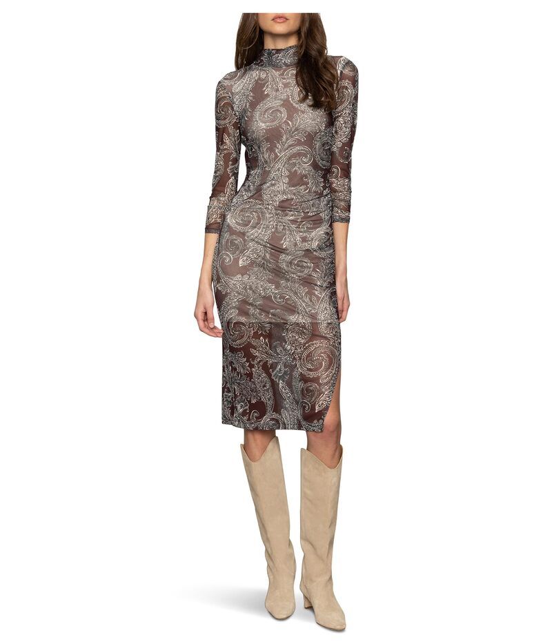 サンクチュアリー レディース トップス ワンピース Sanctuary Night Out Mock Dress Mineral Paisley
