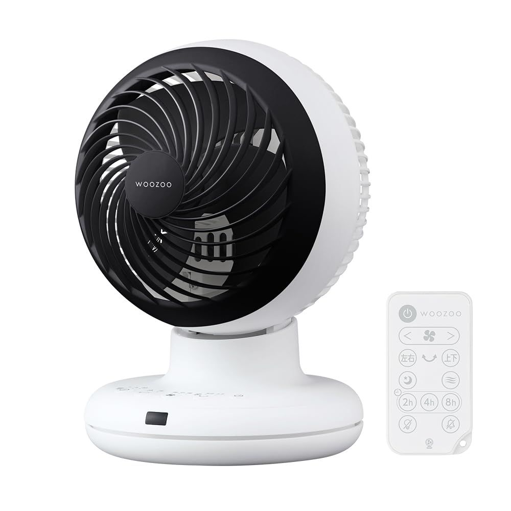 パワフルコンパクトサーキュレーターAC リモコン付き 首振り 上下左右 分解丸洗い 節電 AZCF-BC15TEC-W 梅雨対策 部屋干し 18畳 サーキュレーター アイリスオーヤマ 洗える