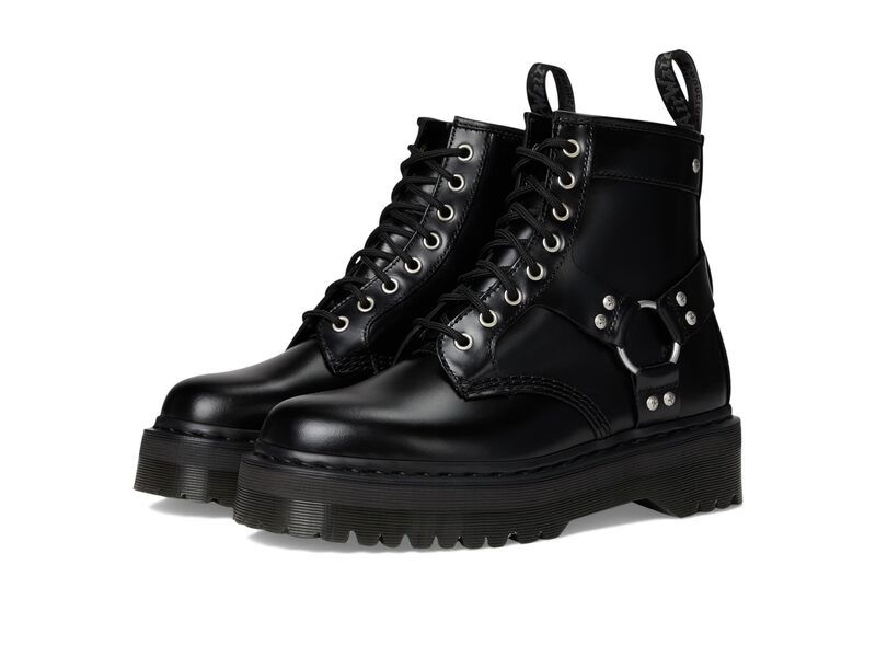 ドクターマーチン メンズ シューズ ブーツ・レインブーツ Dr Martens 1460 Quad Harness Black ブラック
