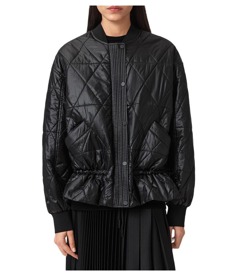 オールセインツ レディース アウター コート AllSaints Alii Bomber Black ブラック