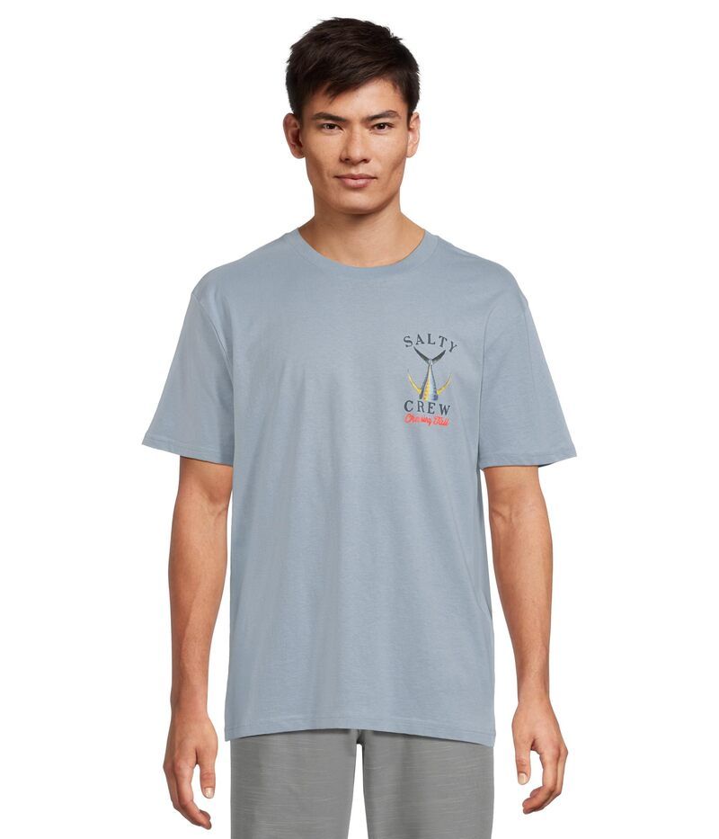 ソルティークルー メンズ トップス シャツ Tシャツ Salty Crew Tailed Classic Short Sleeve Tee Blue Fog ブルー