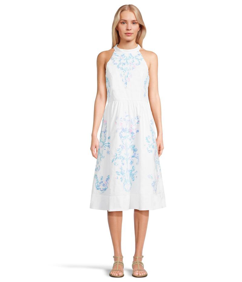 リリーピュリッツァー レディース トップス ワンピース ミディワンピース ミディ Lilly Pulitzer Gianne Midi Dress Resort White Gi ホワイト
