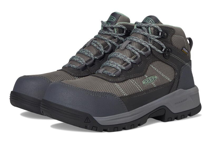 キーン レディース シューズ ブーツ・レインブーツ KEEN Utility Skokie Waterproof Work Boot Carbon Toe MagnetBlack ブラック