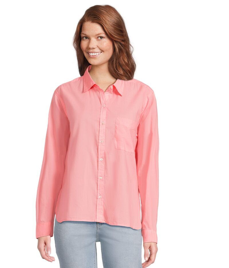 リラピー レディース トップス シャツ ボタンダウン ダウン Lilla P Relaxed Long Sleeve Button Down Shell