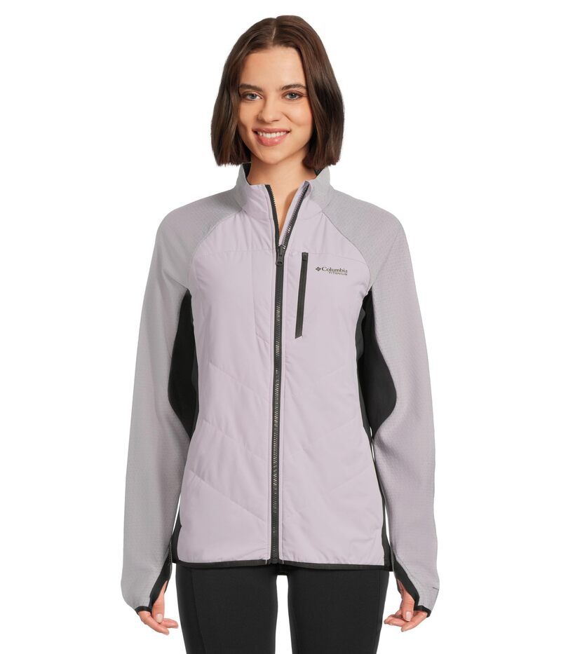 コロンビア レディース アウター コート Columbia Arctic Crest Hybrid Full Zip Lavender Pearl パール