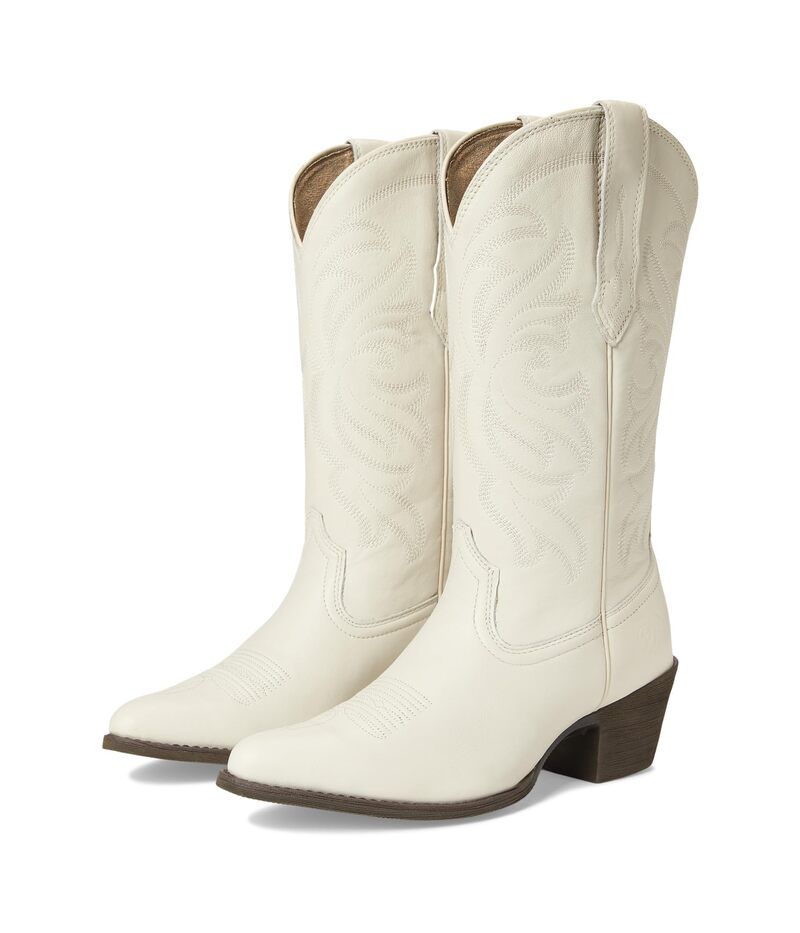 アリアト レディース シューズ ブーツ・レインブーツ Ariat Heritage J Toe Stretchfit Western Boots Rich Cream クリーム