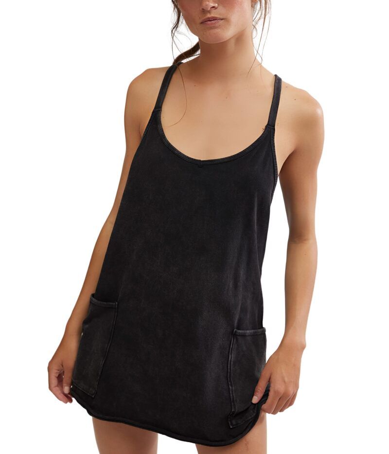 フリーピープル レディース トップス ワンピース ミニ FP Movement Hot Shot Mini Dress Black ブラック