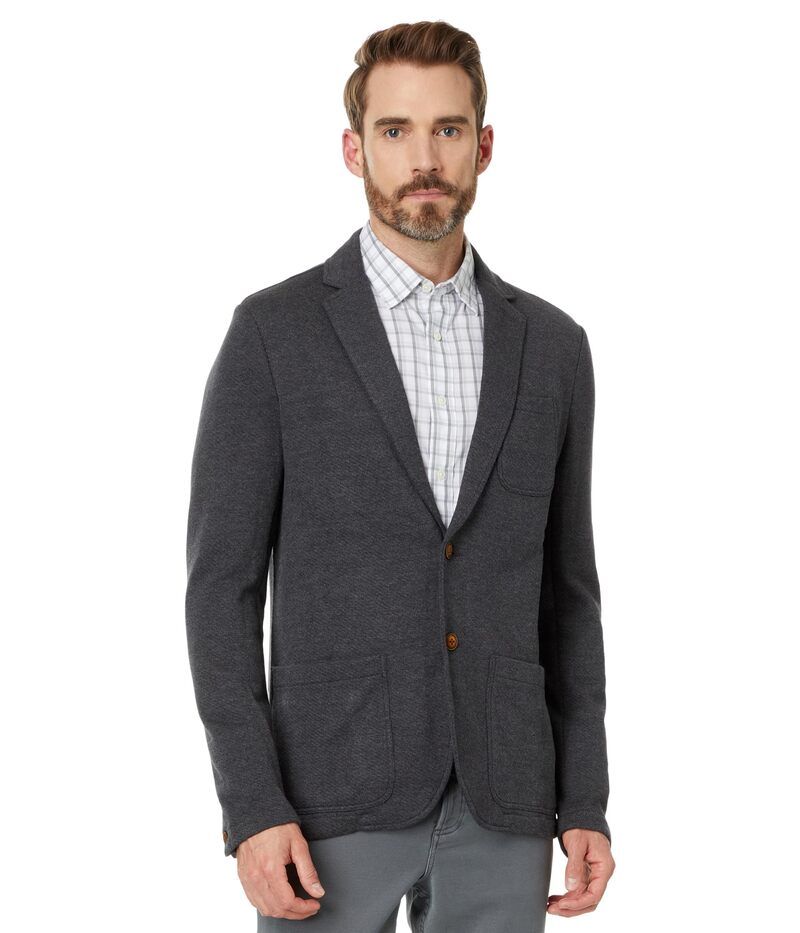 ファレティ メンズ アウター コート ブレザー ニット Faherty Inlet Knit Blazer black sky melan ブラック