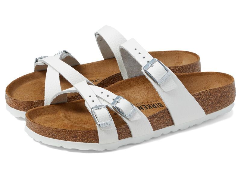 ビルケンシュトック レディース シューズ サンダル レザー Birkenstock Franca Leather White ホワイト
