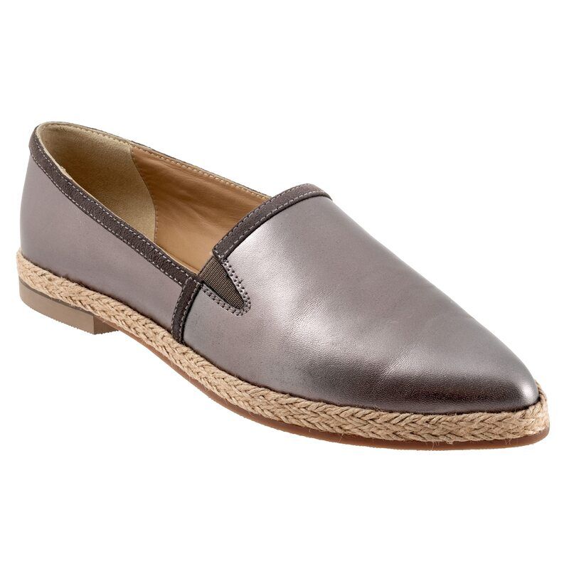 トロッターズ レディース シューズ スリッポン・ローファー Trotters Estelle Pewter Metallic ピューター