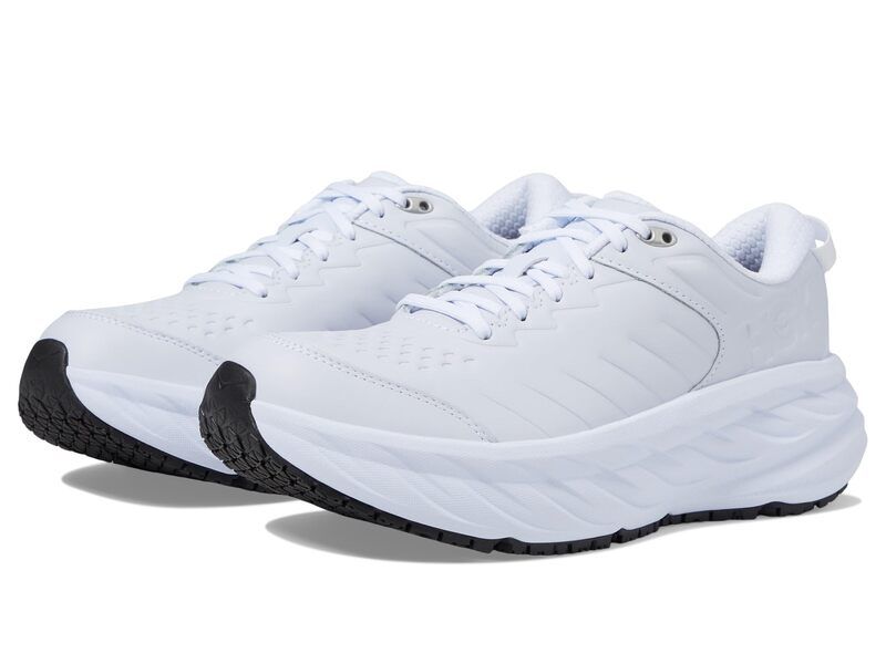 ホカオネオネ レディース シューズ スニーカー Hoka Bondi Slip Resistant White ホワイト