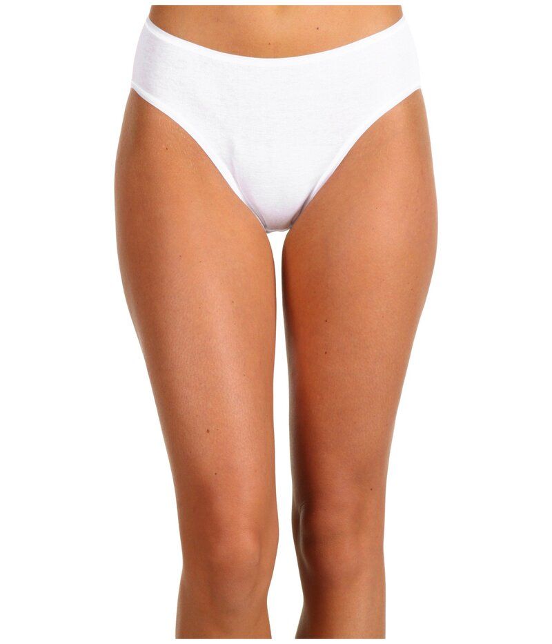 ハンロ レディース アンダーウェア パンツ コットン Hanro Cotton Seamless HiCut Full Brief 1626 White ホワイト