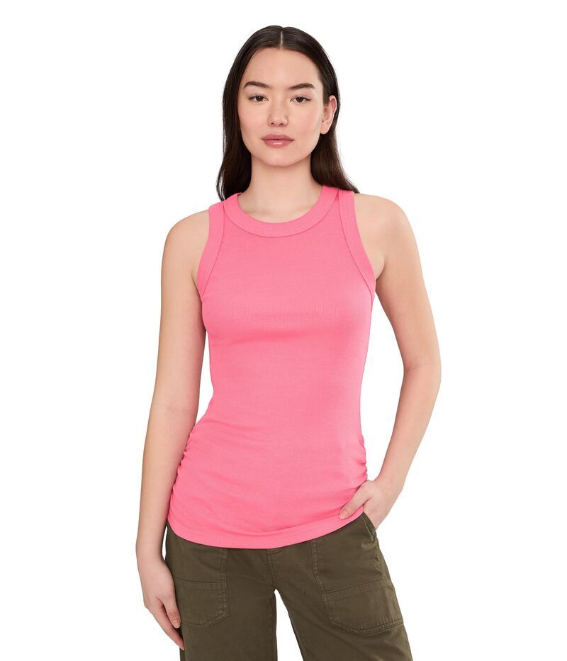 マイケルスターズ レディース トップス シャツ ギャザー Michael Stars Halley Ruched Side Tank Dragonfruit 14,415円