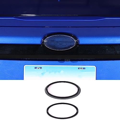 スバル WRX S4 VBH 2022 2023 2024 2025に対応 車のフロント+リア ロゴ装飾リング ロゴリングトリムフレームカバー 前後のエンブレム装飾カバー 取付簡単 両面テープ付き 外装パーツ カスタム カー用品 アクセサ(沖縄・離島の方不可)