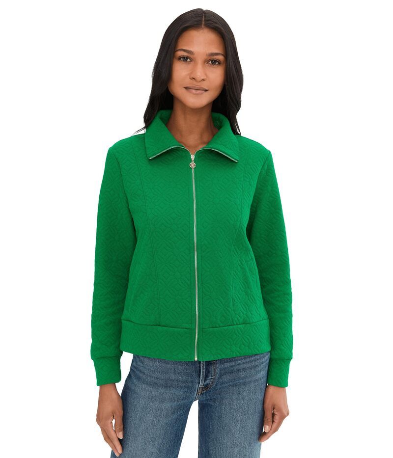 リリーピュリッツァー レディース アウター パーカー・スウェット Lilly Pulitzer Eleni ZipUp Bamboo Green グリーン