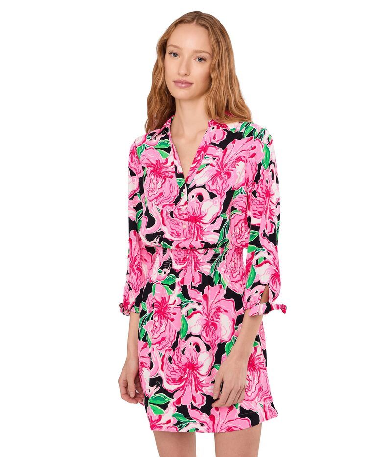 リリーピュリッツァー レディース トップス ワンピース シャツ Lilly Pulitzer Abralynn Shirtdress Onyx
