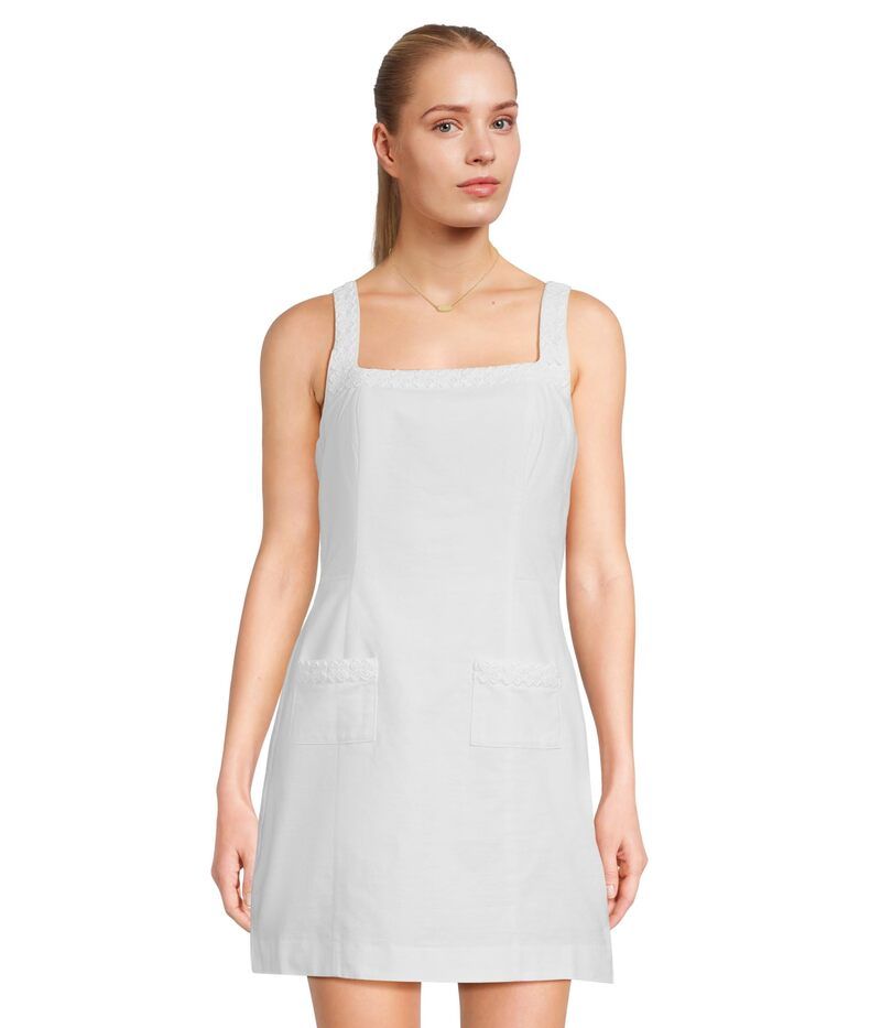リリーピュリッツァー レディース トップス ワンピース ロンパース スカート Lilly Pulitzer Isleen Skirted Rompers Resort White ホワイト