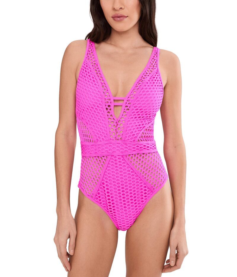 ベッカ レディース 水着 上下セット BECCAstaway Textured Plunge OnePiece Roseberry