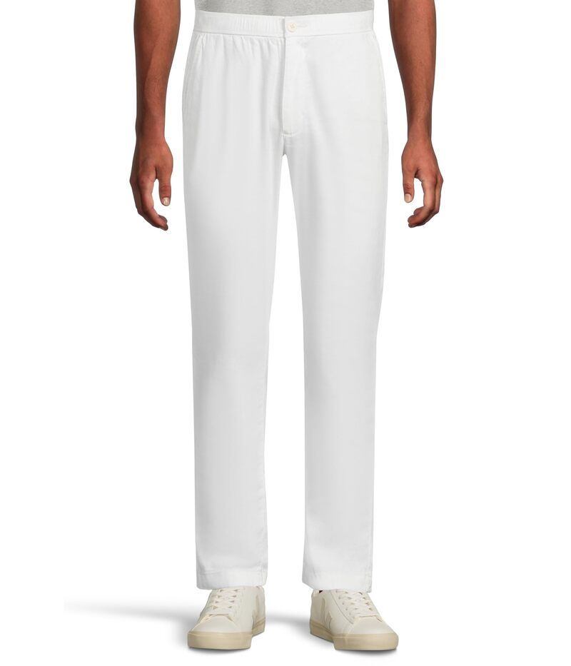 トッミーバハマ メンズ ボトムス カジュアルパンツ リネン Tommy Bahama Beach Coast Linen Full Elastic Pants White ホワイト