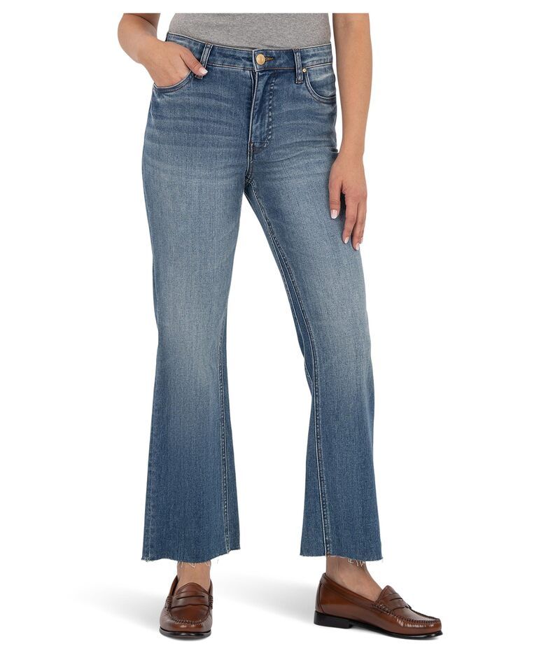 カットフロムザクロス レディース ボトムス デニムパンツ アンクル KUT from the Kloth Kelsey Highrise Fab Ab Ankle Flarenset Leg Rigor