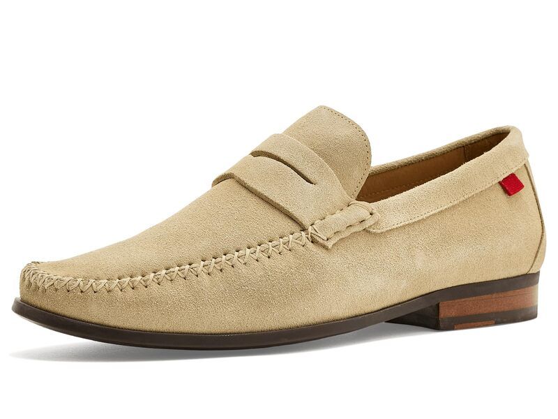 マークジョセフニューヨーク メンズ シューズ スリッポン・ローファー Marc Joseph New York Walker Street Beige Suede ベージュ