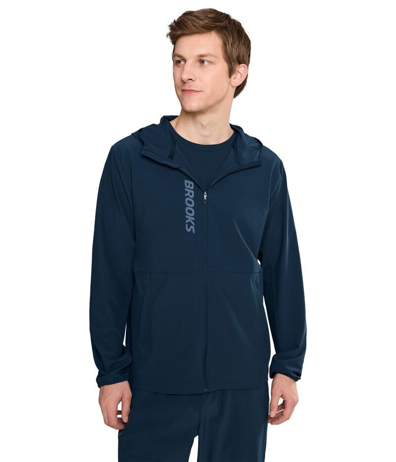 ブルックス メンズ アウター コート ジャケット Brooks Canopy Jacket Midnight Run