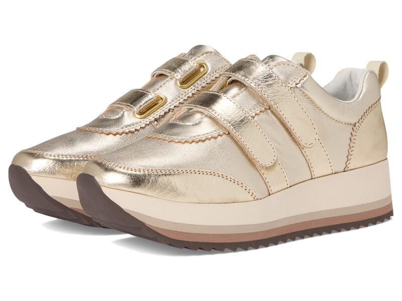 ジョンストンアンドマーフィー レディース シューズ スニーカー Johnston Murphy Gracie Double Strap Sneakers Gold Metallic ゴールド
